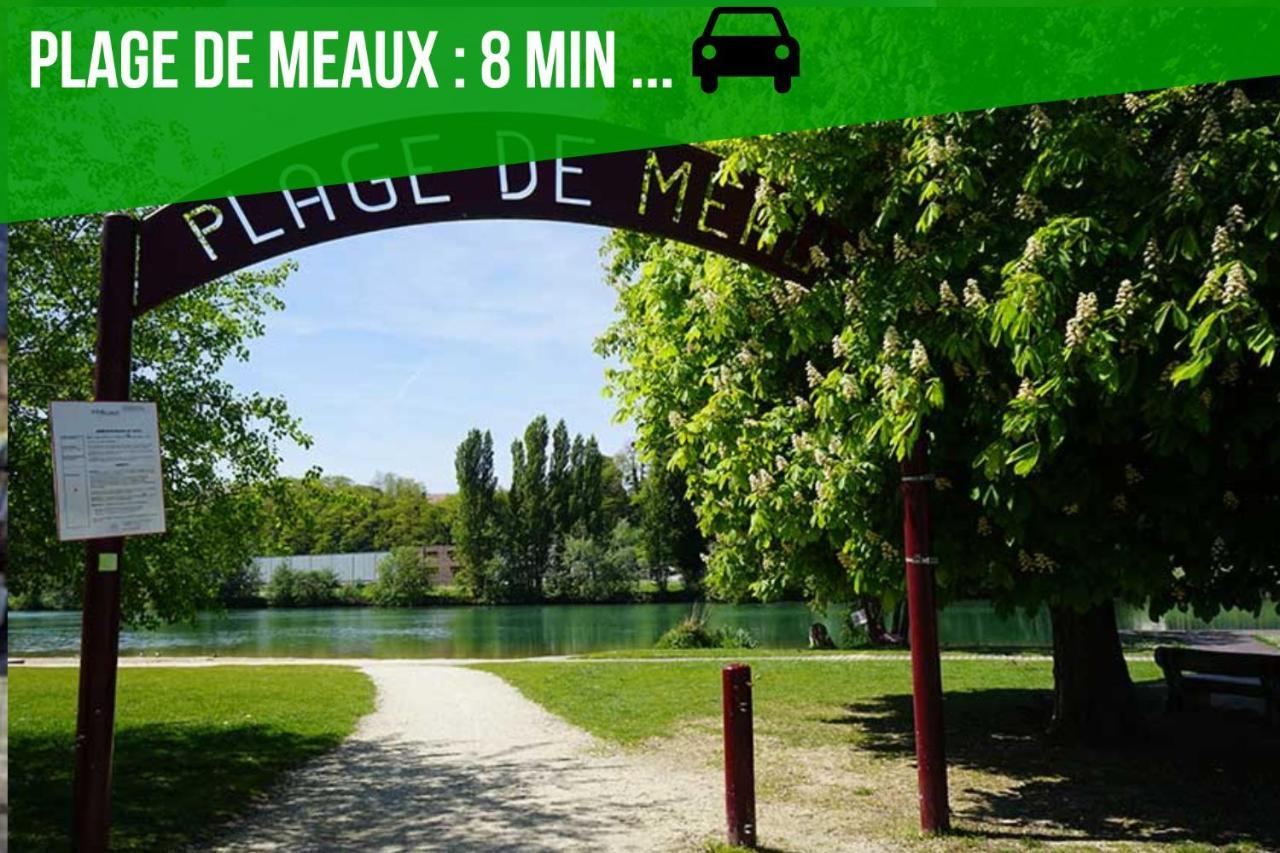 The Sunshine- Appart Cosy Proche Paris-Disney Avec Parking Prive Dans Residence Meaux Εξωτερικό φωτογραφία