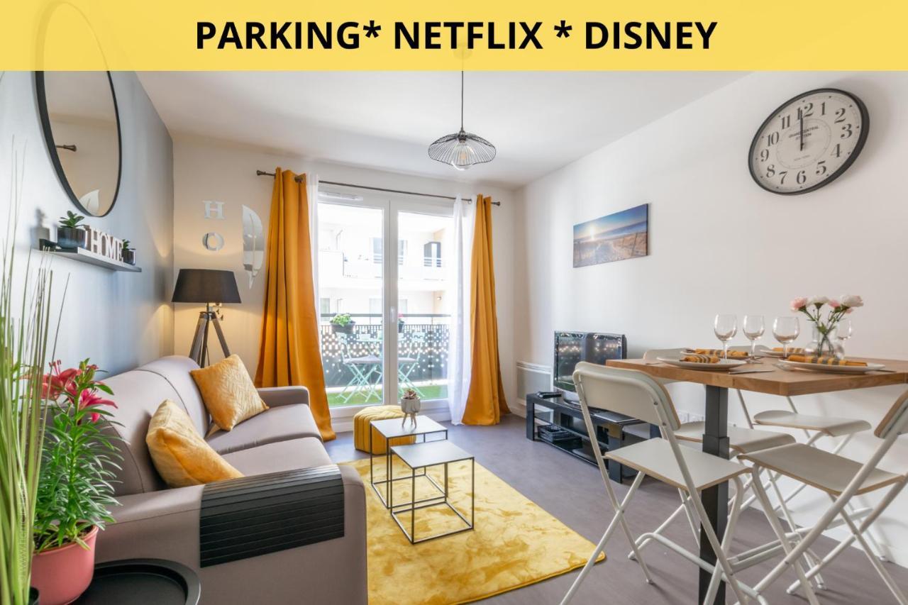 The Sunshine- Appart Cosy Proche Paris-Disney Avec Parking Prive Dans Residence Meaux Εξωτερικό φωτογραφία